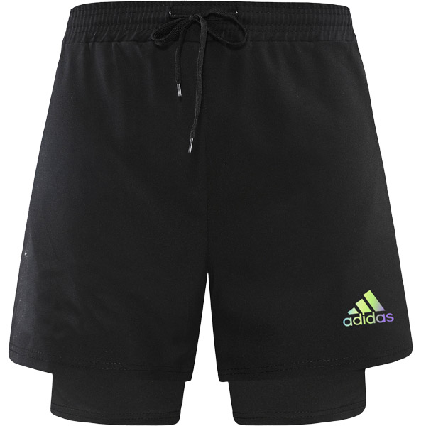 Adas casual jersey black inner layer shorts men's double layer soccer sportswear uniform football shirt pants 2023